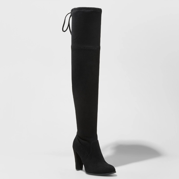 a new day Shoes - Nikka Heeled Over the Knee Sock Boots